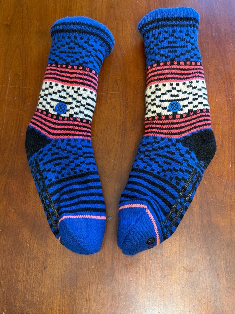 Stance Patterned Fleece Lined Slipper Socks